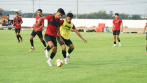 Latihan para penggawa Garuda Nusantara jelang laga melawan Myanmar di SEA Games 2023. (Dok. PSSI)