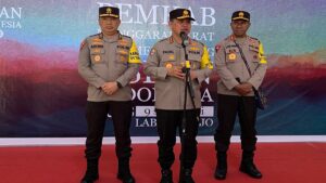 Pengamanan KTT ASEAN di Bajo. (Dok. Divhumas Polri)