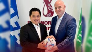 Erick Thohir dan Presiden FIFA. (dok. PSSI)
