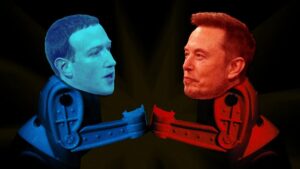 Mark Zuckerberg vs Elon Musk. (dok. Mashable SEA)
