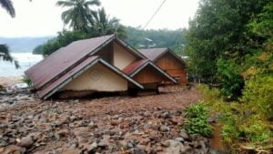 Salah satu rumah korban banjir dan longsor di Agam.(dok. Agam Media Center)