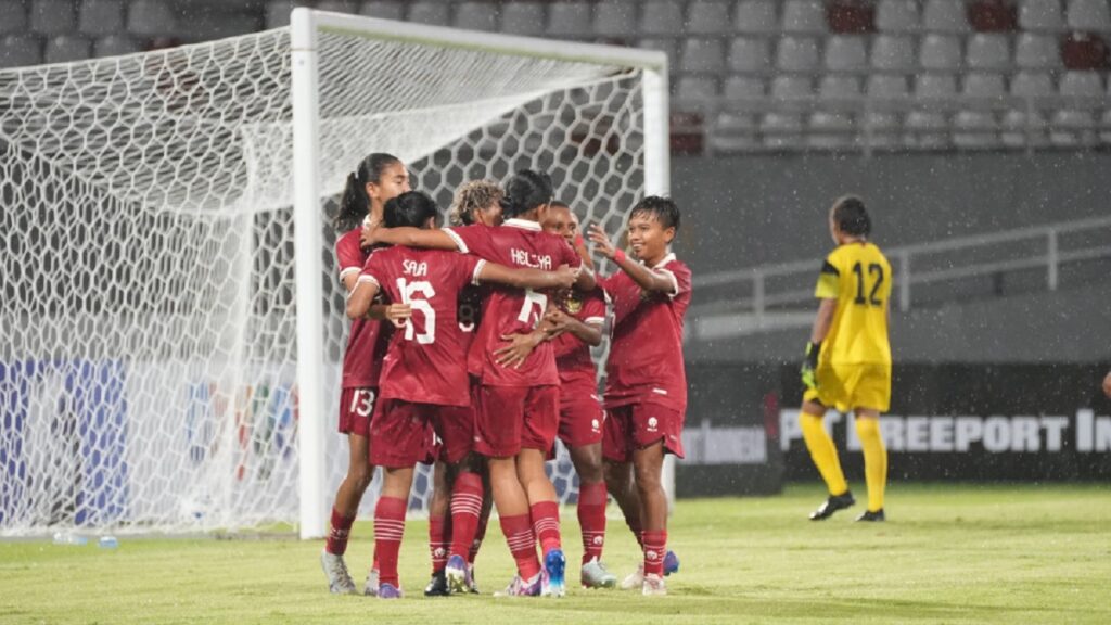 Selebrasi pemain Timnas U-19 wanita Indonesia. (dok. PSSI)