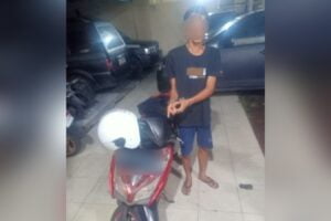 Pelaku penjual motor sabu-sabu di Tanah Datar ditangkap. (Foto: Dok. Polres Padang Panjang)