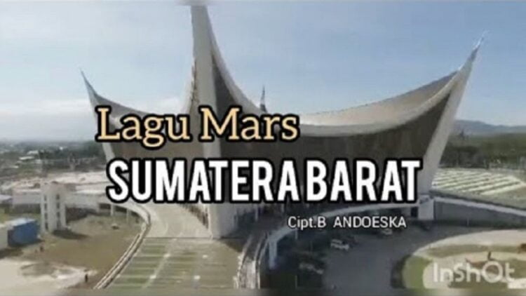 Lagu Mars Sumatera Barat. (dok. tangkapan layar)