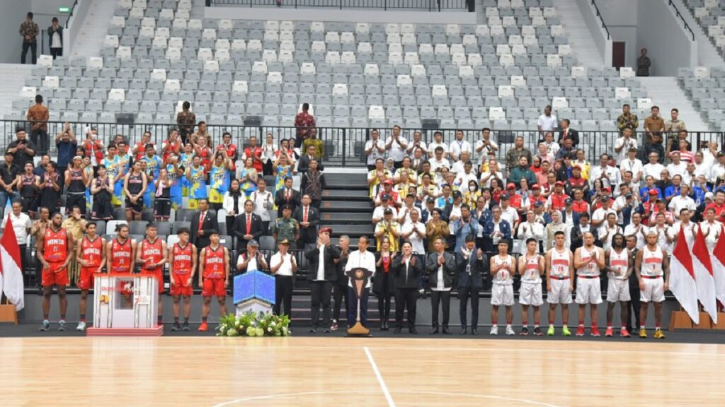 Presiden Jokowi meresmikan Indonesia Arena, di Senayan, Jakarta, Senin (07/08/2023). (Foto: Humas Setkab/Oji)