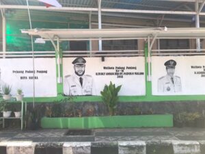 Mural Wali Kota Padang Panjang dari masa ke masa. (Foto: Dok. InfoPublik)