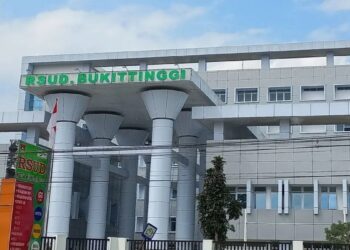 RSUD Kota Bukittinggi yang berada di Jalan Lintas Sumbar-Sumut, Gulai Bancah (Antara/Al Fatah)