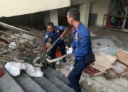Pagi-pagi, Ular Piton Muncul di SPR Plaza Padang