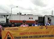 Angka Kecelakaan Tinggi, BTP Padang Kampanyekan Keselamatan Lalu Lintas di Perlintasan Sebidang