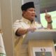 Bakal Calon Presiden (Bacapres) 2024, Prabowo Subianto memberikan sambutan usai didukung oleh Partai Bulan Bintang (PBB) di Kota Padang, Sumatera Barat (Sumbar) pada Sabtu (9/9/2023) sore. (Foto: Dok. Istimewa)