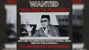 Wali Kota Padang dicari. (dok. Facebook)