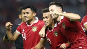 Selebrasi Egy Maulana Vikri usai ciptakan gol kedua Indonesia di FMD lawan Turkmenistan. (dok. PSSI)