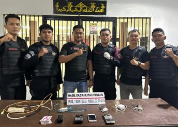 Barang terlarang hasil sitaan yang ditemukan dalam razia di blok tahanan Rutan Kelas IIB Padang. (Foto: Dok. Rutan Padang)