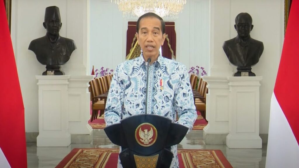 Presiden Jokowi beri keterangan pers terkait konflik di Gaza. (dok. tangkapan layar)