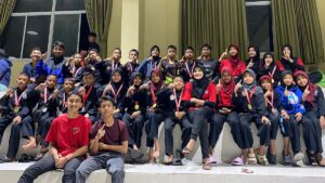 Perguruan Silat Sakato Semen Padang binaan FKKSPG meraih Juara Umum I pada Kejurnas Pencak Silat Championship Cup I UIN Sjech M Djamil Djambek Bukittinggi. (dok. Humas)