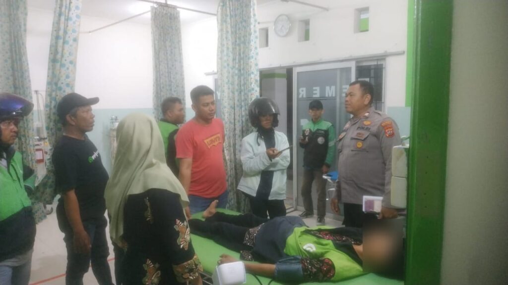 Driver ojol diduga dianiaya seorang waria ketika hendak COD ponsel di Padang. (Foto: Dok. PDGI Sumbar)