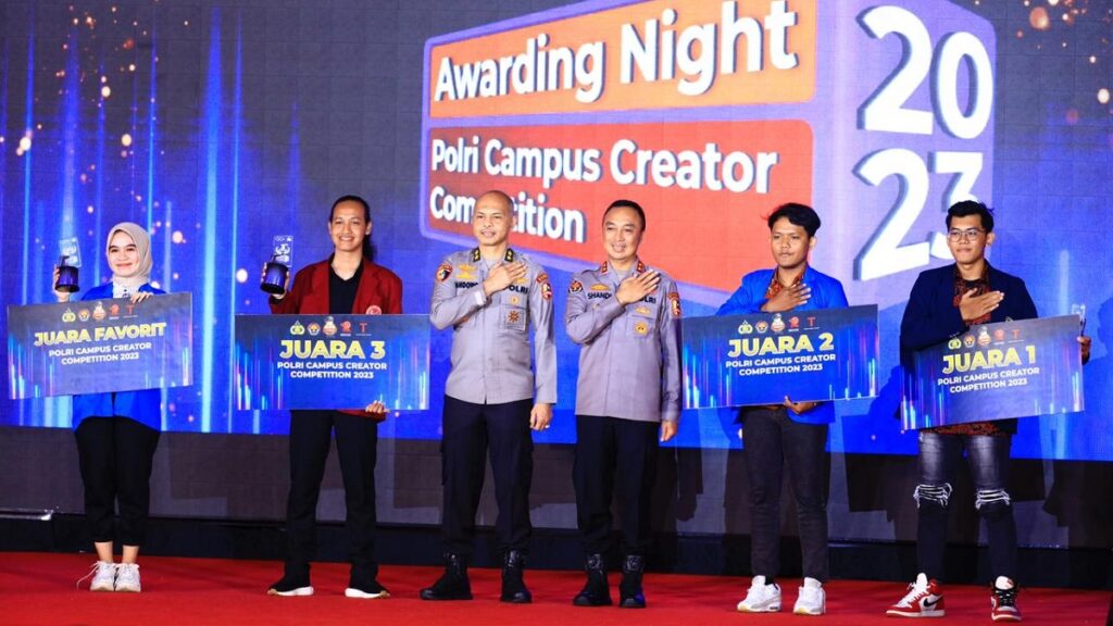 Para pemenang Polri Campus Creator. (dok. Divhumas)