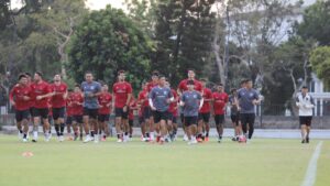 Latihan pemulihan para pemain Timnas senior jelang kualifikasi Piala Dunia 2026. (dok. PSSI)
