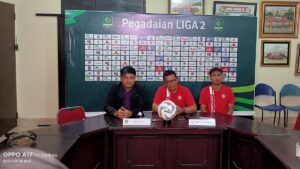 Presscon jelang laga Semen Padang FC vs PSMS di Pekan kelima Pegadaian Liga 2 2023/2024. (dok. Radarsumbar.com)