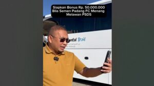 Andre Rosiade siapkan bonus Rp50 juta jika Semen Padang FC menang lawan PSDS. (dok. istimewa)