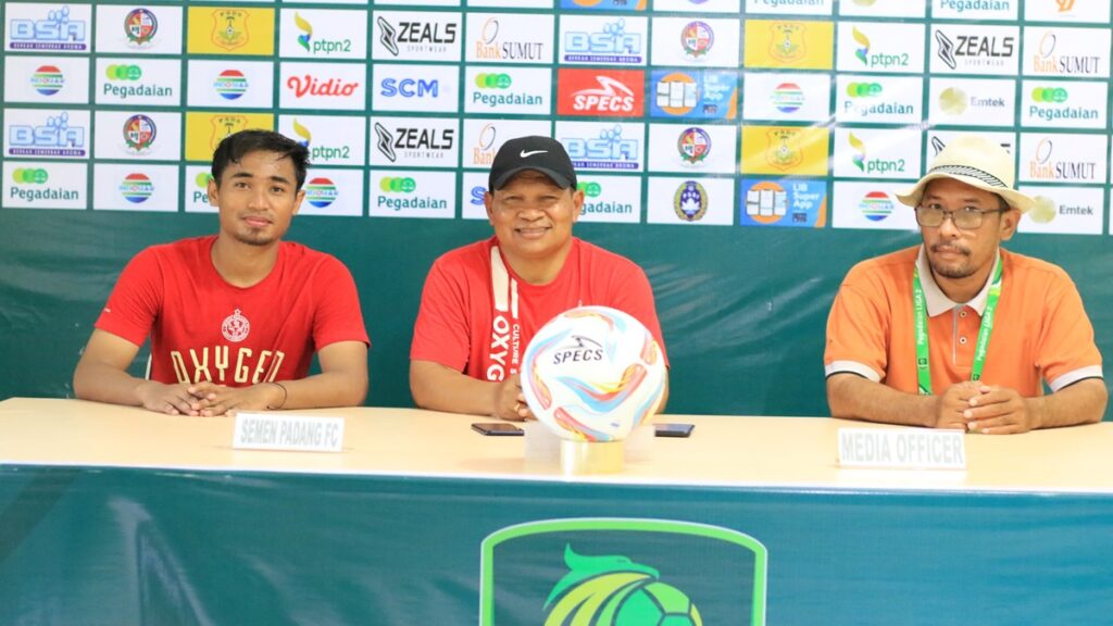 Press match conference PSDS kontra Semen Padang FC di Deli Serdang. (dok. MO Semen Padang FC)