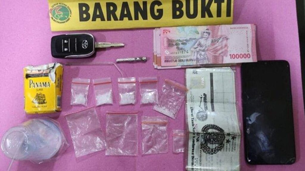 Barang bukti narkoba dari pemuda di Ranah Batahan, Pasbar. (dok. istimewa)