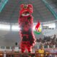 Penampilan tim Barongsai sumbar di Porwil XI. (dok. istimewa)