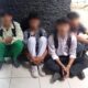 Empat pelajar yang ditangkap karena membolos di saat proses belajar mengajar berlangsung. (Foto: Dok. Satpol PP Padang)