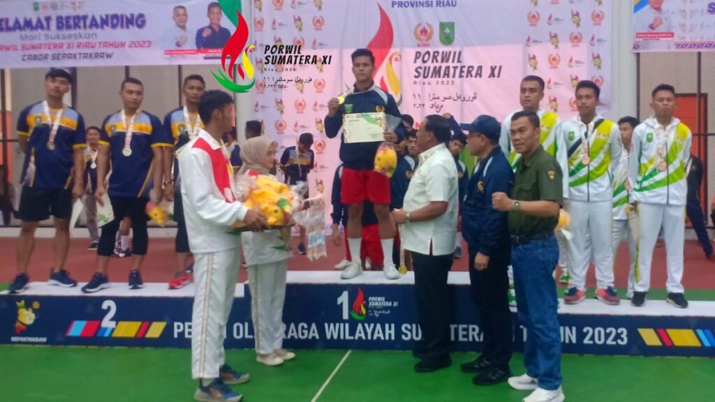 Sepak takraw raih emas di Porwil XI. (dok. istimewa)