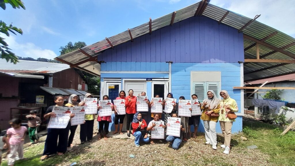 Bantuan bedah rumah atau BSPS dari PDI Perjuangan di Lubeg. (dok. istimewa)