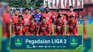 Line up Semen Padang FC saat melawan Sriwijaya FC di GHAS. (Dok. MO Semen Padang FC)