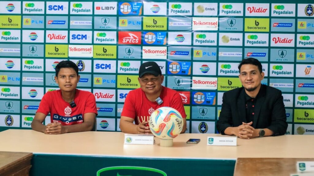 Press conference SADA Sumut FC kontra Semen Padang FC. (dok. MO Semen Padang FC)