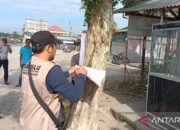 Bawaslu Agam Tertibkan APK yang Terpasang di Tempat Terlarang