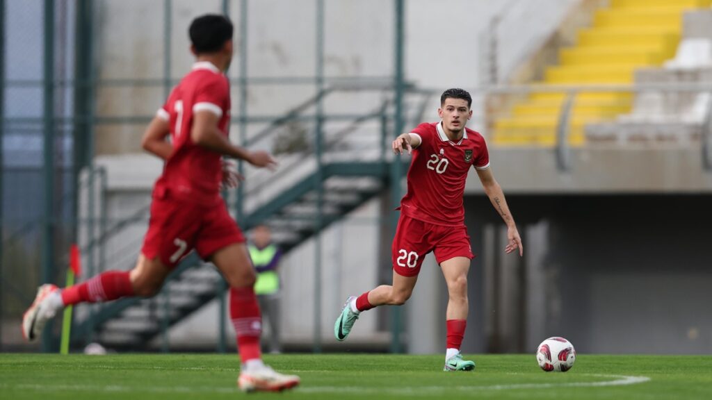 Debut Justin Hubner bersama Timnas Indonesia. (dok. PSSI)