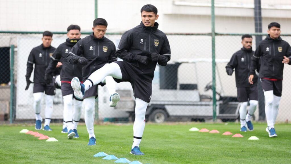 Latihan pemain Timnas Indonesia jelang lawan Libya. (dok. PSSI)