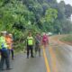 Longsor sempat timbun jalan lintas Sumbar-Riau di Pangkalan. (Foto: Dok. Antara/BPBD Limapuluh Kota)