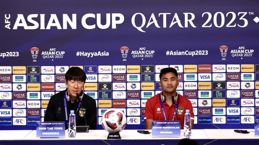 Press match jelang laga Indonesia vs Irak di Piala Asia 2023. (dok. PSSI)