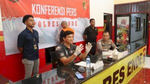 Press rilis kasus penganiayaan ODGJ di Bali. (dok. Tribratanews)