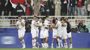 Selebrasi timnas Indonesia usai cetak gol ke gawang Vietnam. (dok. PSSI)