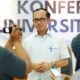 Rektor Universitas Andalas (Unand), Efa Yonnedi memaparkan penerimaan mahasiswa baru untuk tahun 2024. (Foto: Dok. PPID)