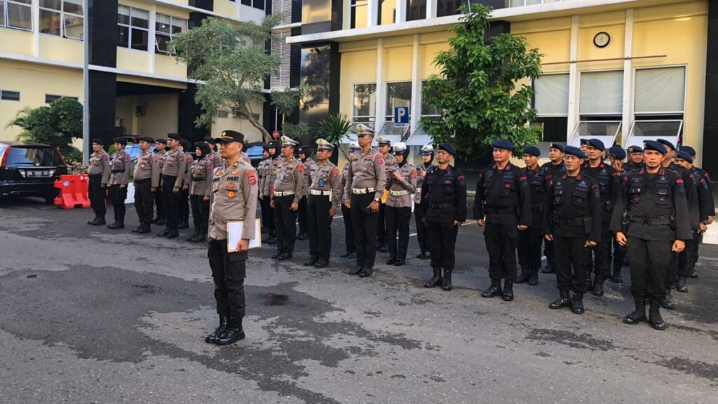 Apel pengamanan proses penghitungan suara Pemilu 2024 oleh Polda Sumbar. (dok. istimewa)