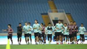 Latihan penggawa Timnas Indonesia jelang lawan Vietnam di leg kedua kualifikasi Pildun 2026. (dok. PSSI)