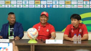 Pre match press conference PSBS Biak vs Semen Padang FC. (dok. istimewa)