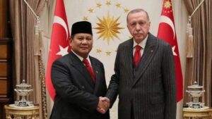 Presiden Indonesioa terpilih Prabowo Subianto dan Presiden Turki Erdogan. (dok. istimewa)