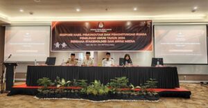 Pengumuman secara resmi daftar nama anggota DPRD Kota Padang terpilih periode 2024-2029 oleh KPU Padang, Sabtu (4/5/2024) siang. (Foto: Dok. Istimewa)
