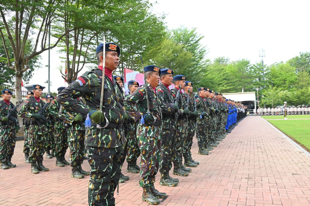 Peringatan Hari Juang Polri di Halaman Polda Sumbar, Rabu (21/8/2024) pagi. (Foto: Dok. Polda Sumbar)