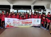 Sepakbola dan Arung Jeram Berangkat Menuju Arena PON XXI Aceh-Sumut