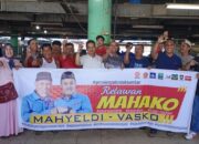 Pedagang Pasar Raya Padang Dukung Mahyeldi-Vasko di Pilgub Sumbar 2024