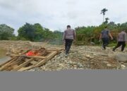 Razia, Polres Pasbar Temukan Bekas Galian yang Ditinggal Penambang Emas Ilegal