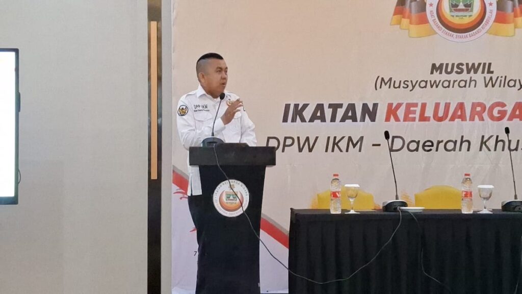 Sekjen DPP IKM Secara Resmi Membuka Acara Muswil DPW IKM Provinsi DKI Jakarta. (dok. istimewa)